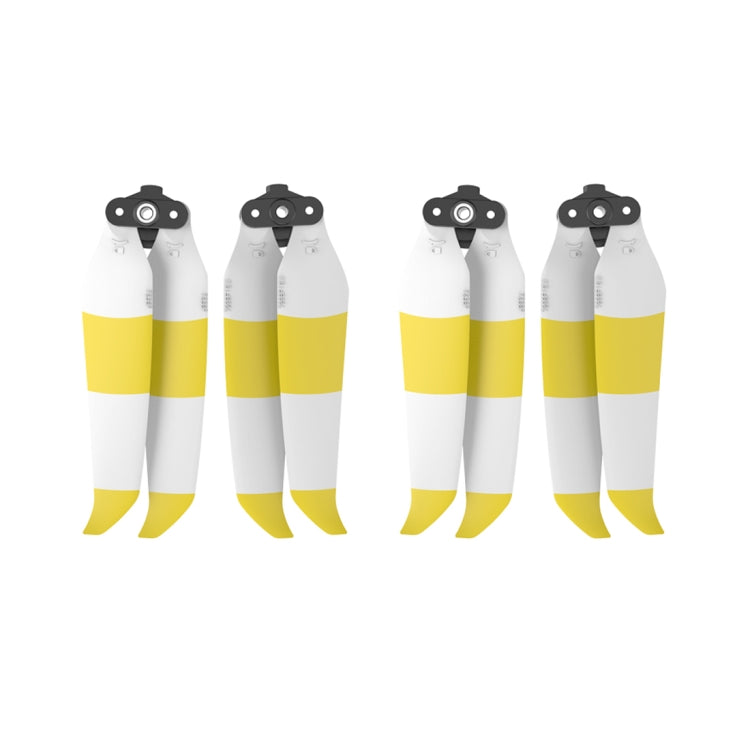 Sunnylife 7238F-2C Low Noise Quick-release Propeller Set for DJI Mavic Air 2 (Yellow White, 2 Pairs)