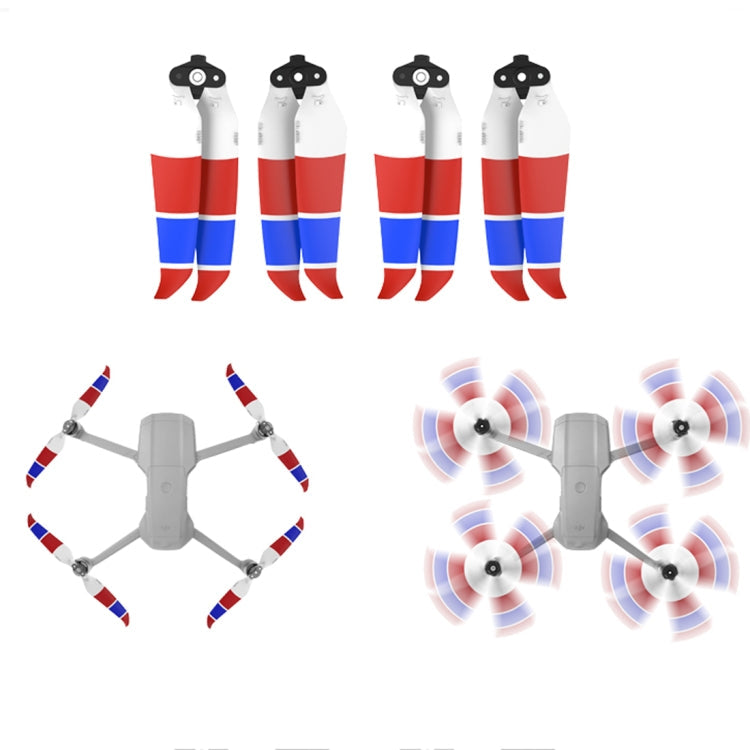 Sunnylife 2 Pairs of Double-sided Three-color Low Noise Quick-release Propellers for DJI Mavic Air 2