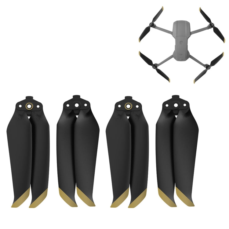 Sunnylife 7238F-2 Quick-release Propellers for DJI Mavic Air 2 / Air 2S - Gold (2 Pairs)
