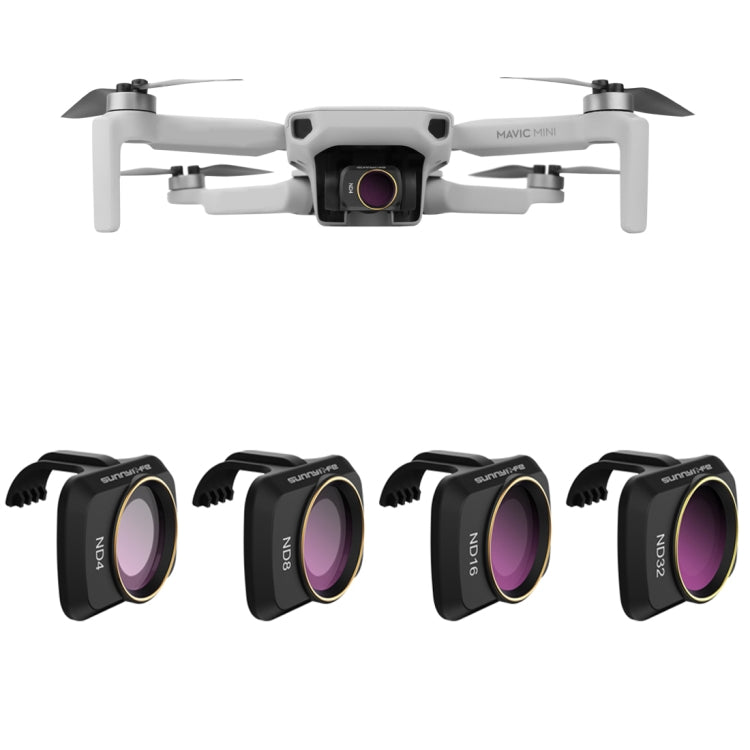 Sunnylife 4 In 1 Drone ND4+ND8+ND16+ND32 Lens Filter for DJI Mavic Mini / Mini 2