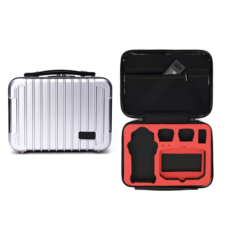 DJI Mavic Air 2 Shockproof Portable ABS Suitcase Storage Bag - Silver