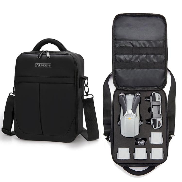 LINGSHI Heightened Portable Shoulder Storage Bag for DJI Mavic Air 2 (Black)