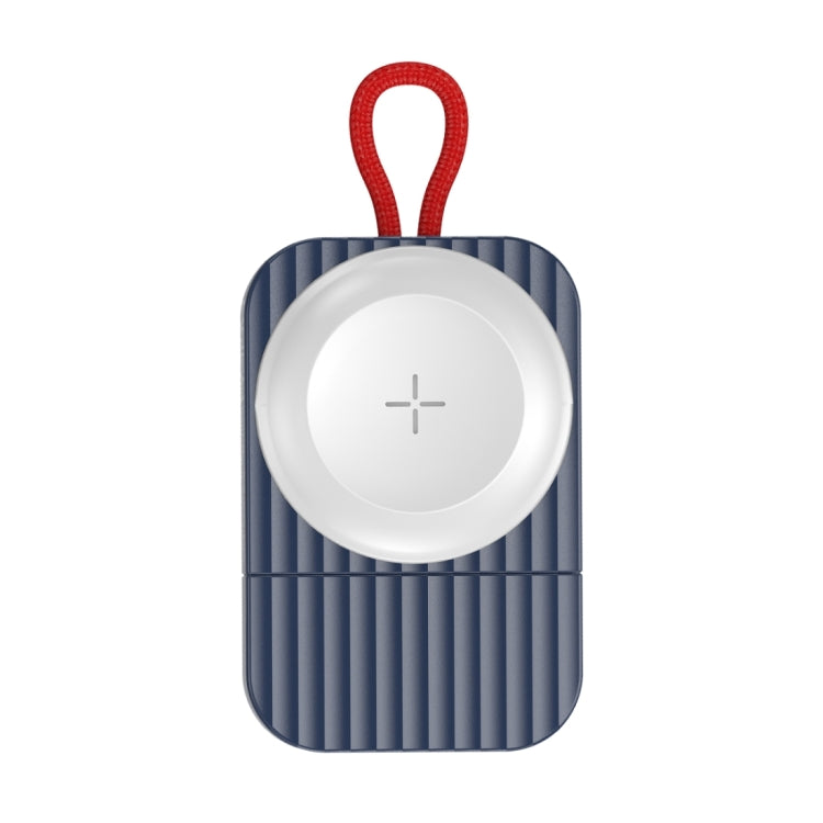 ROCK W26 Portable Magnetic Wireless Charger for Apple Watch with Type-C Interface (Blue)