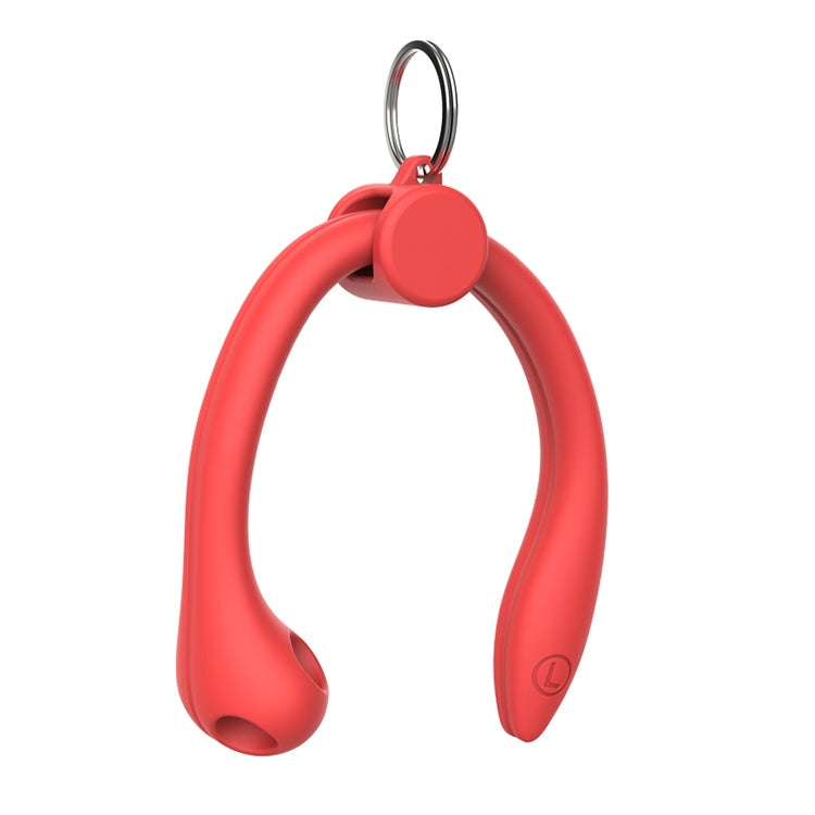 Silicone Anti-lost Lanyard Ear Hook for AirPods and Huawei FreeBuds 3 (Red)