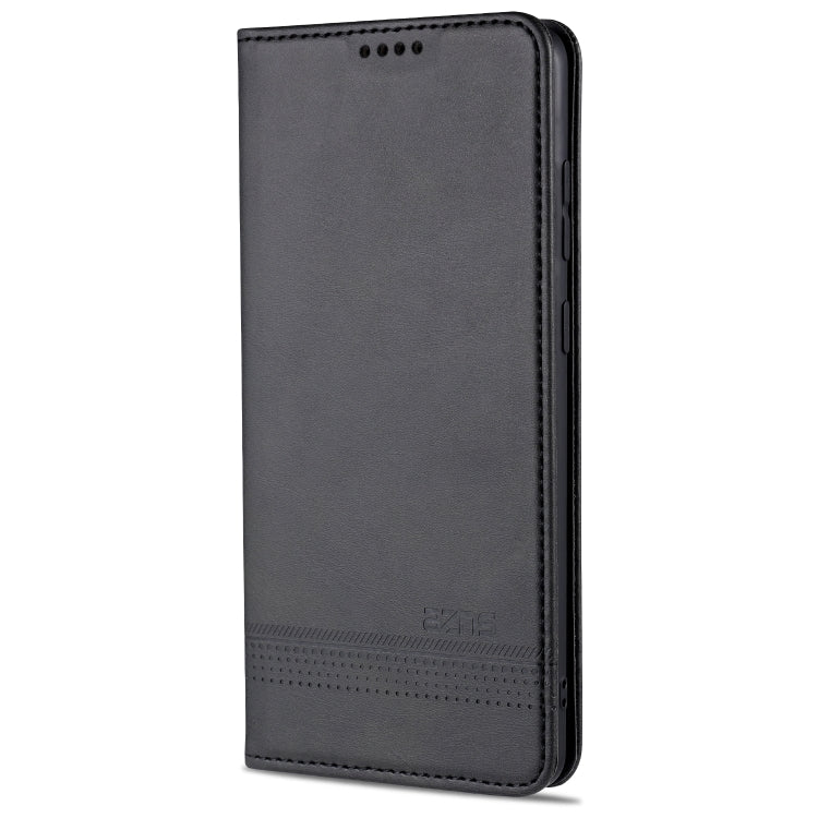 Samsung Galaxy Note 10 Lite Black Leather Case with Card Slots & Holder