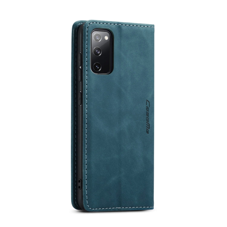 Blue Multifunctional Horizontal Flip Leather Case for Samsung Galaxy S20 FE