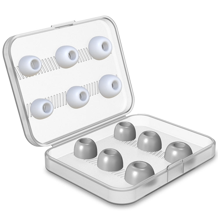 12 Piece Wireless Earphone Earplugs Set for AirPods Pro with Silicone and Memory Foam Caps and Storage Box (White and Grey)
