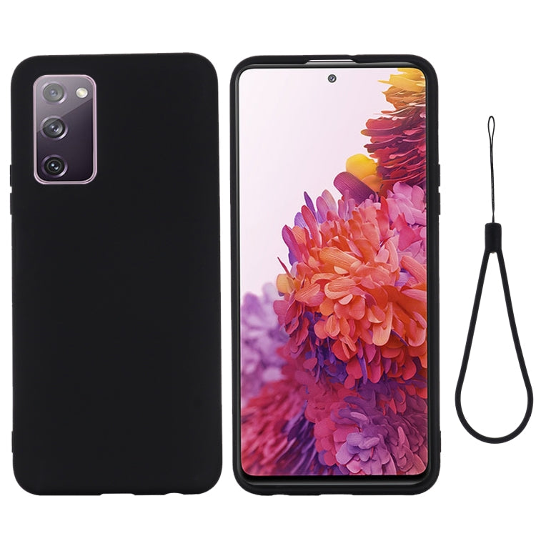 Liquid Silicone Shockproof Case for Samsung Galaxy S20 FE / S20 Lite - Black