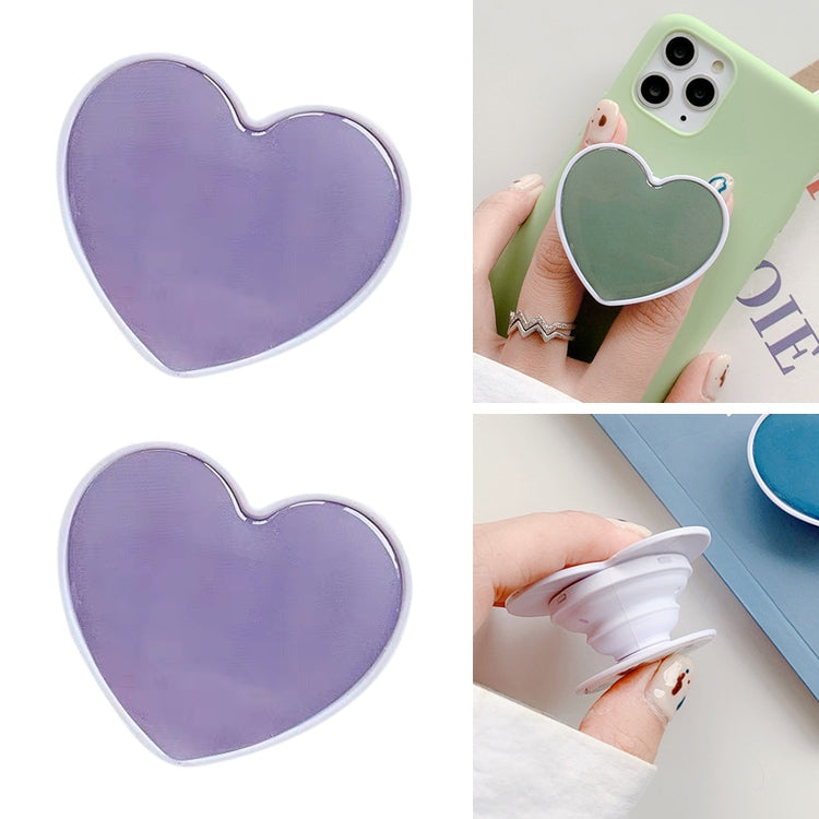 Lavender Grey Love Airbag Phone Stand Ring Holder - Set of 2