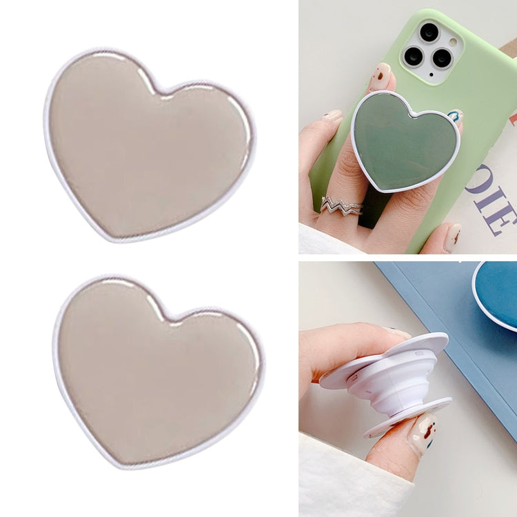 Grey Love Airbag Phone Stand Ring Holder Set of 2