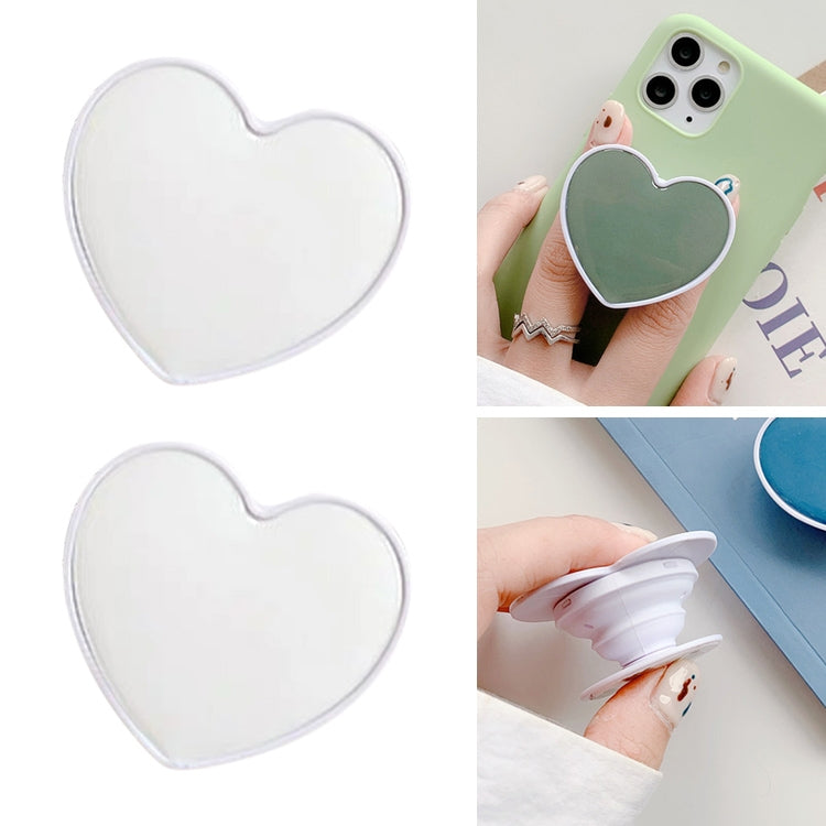 2-Pack White Love Airbag Phone Stand Ring Holder