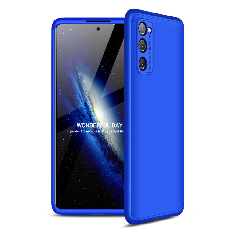 GKK Three Stage Splicing Full Coverage PC Protective Case for Samsung Galaxy S20 FE (Blue)
