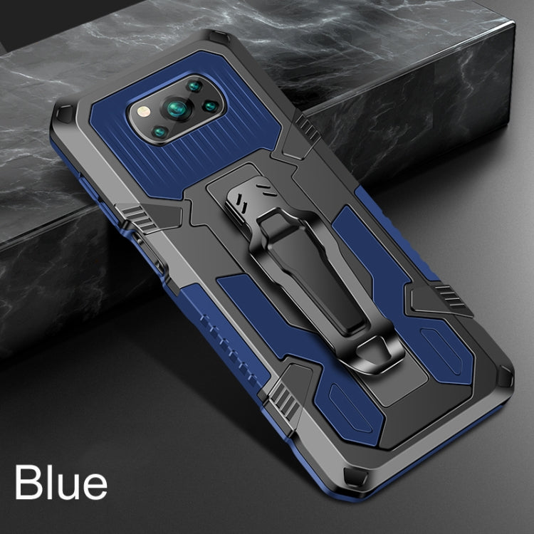 Shockproof PC + TPU Protective Case for Xiaomi Poco X3 (Blue)