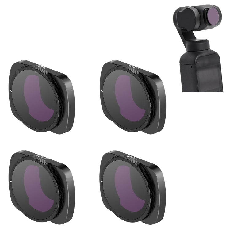 Adjustable Lens Filter Set for DJI OSMO Pocket 2 with 4 ND Filters