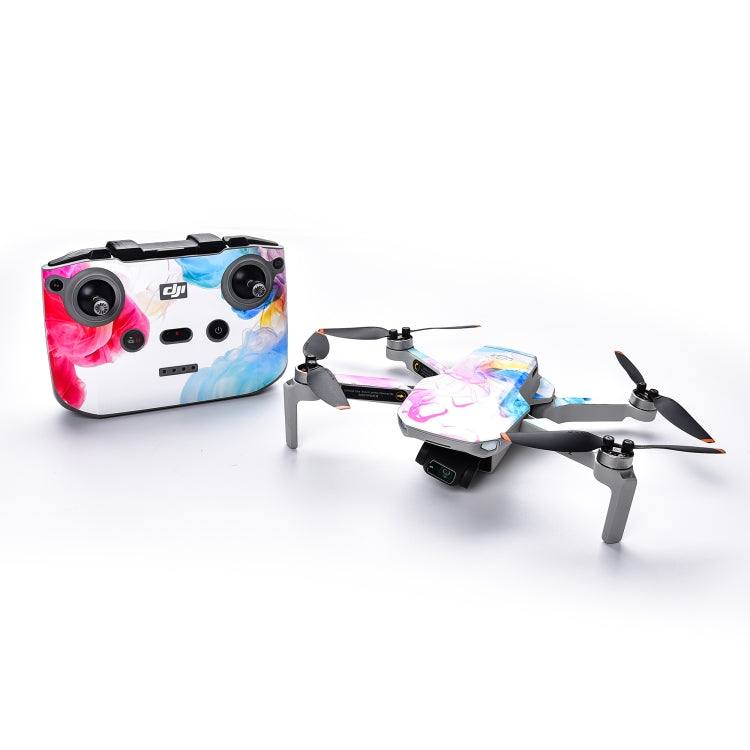 Ink Cloud Decorative Stickers Set for DJI Mavic Mini 2 with Machine Body, Remote Control, and Battery
