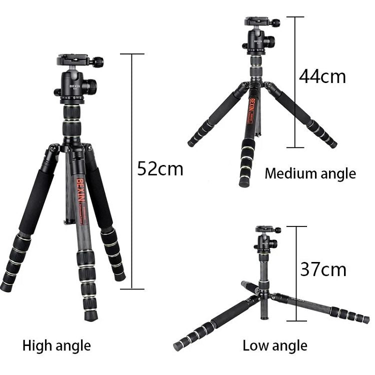 BEXIN BX255C K30 Carbon Fiber Camera Tripod
