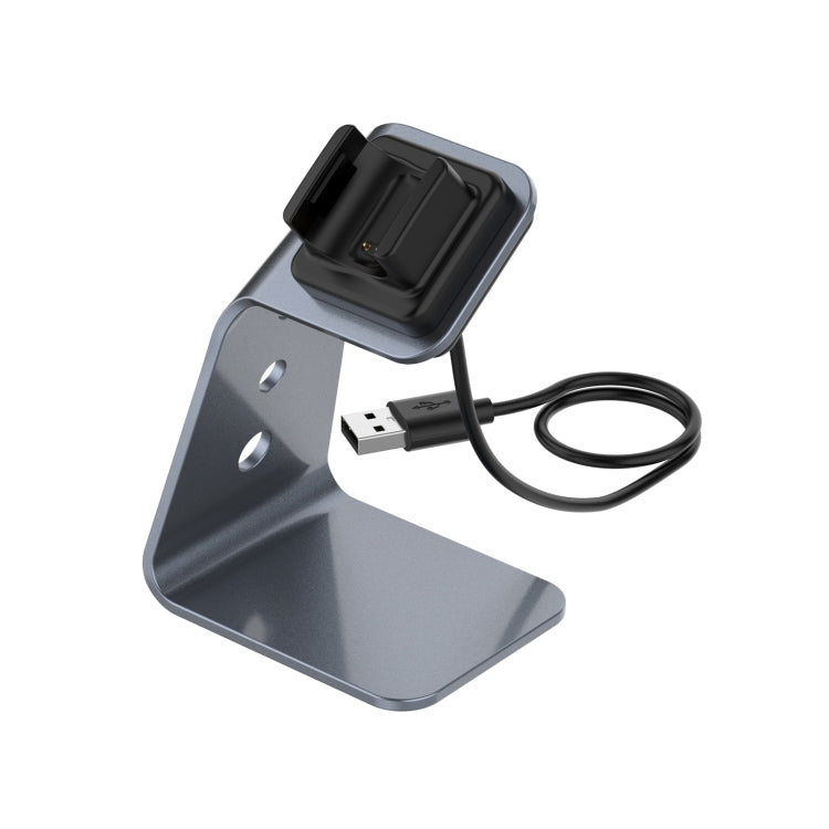 Universal Aluminum Alloy Charger Holder for Fitbit Charge 4 / 3 / 3 SE - Grey