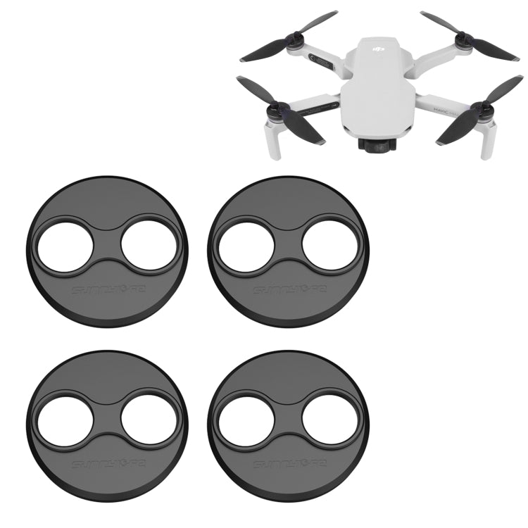 Sunnylife Dust-proof Waterproof Aluminum Alloy Motor Cover for DJI Mini 3 Pro/Mavic Mini/Mini SE - Black