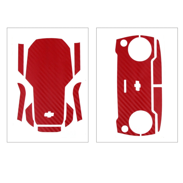 Sunnylife MM-TZ439 Waterproof PVC Drone Decorative Protective Stickers Set for DJI Mavic Mini (Carbon Texture Red)