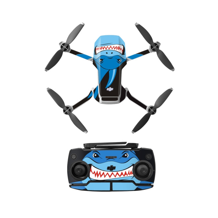 Sunnylife Shark Blue Waterproof PVC Sticker Set for DJI Mavic Mini