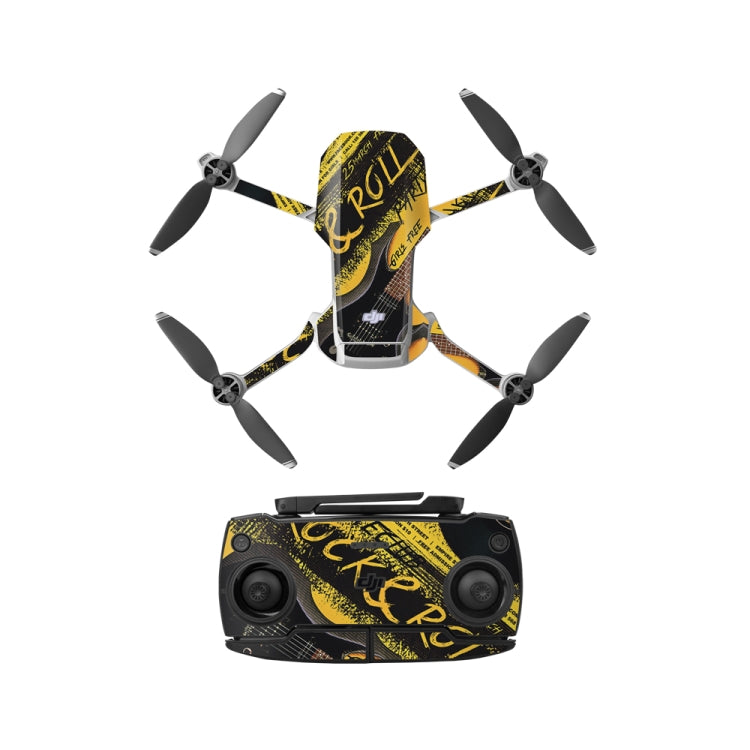 Rock Music Theme Waterproof Protective Sticker Set for DJI Mavic Mini