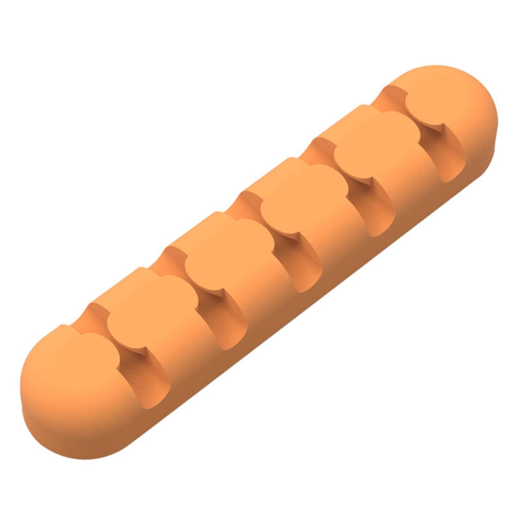 ORICO CBS5 Silicone Desktop Cable Organizer and Decorative Winder - Orange