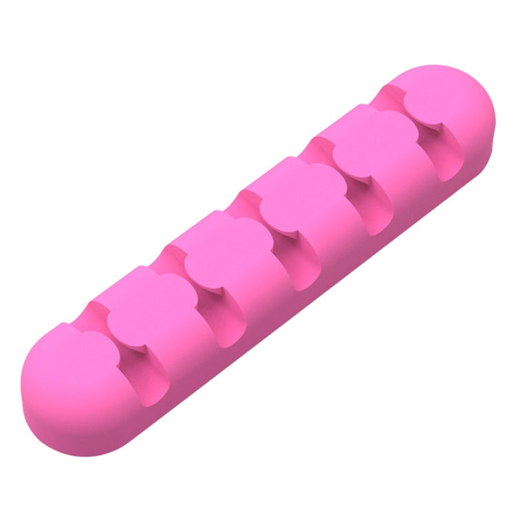 ORICO CBS5 Desktop Cable Manager Winder Fixer in Pink Silicone