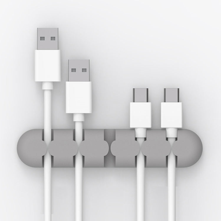 ORICO CBS5 Silicone Desktop Cable Manager, Size: 9.6*2*1.2cm(Grey)