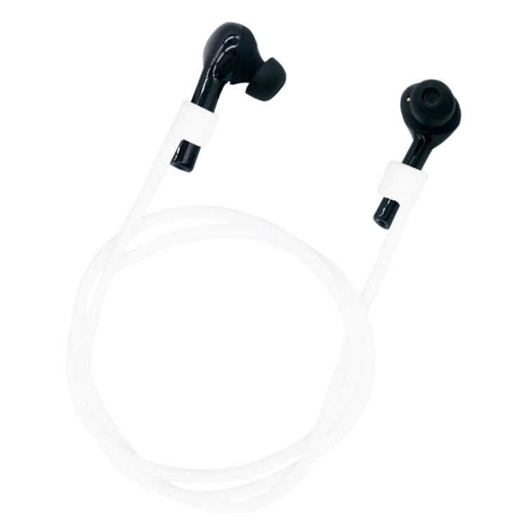 Wireless Earphone Silicone Anti-Lost Rope with Dust-Proof Design for Huawei Earphone (White)