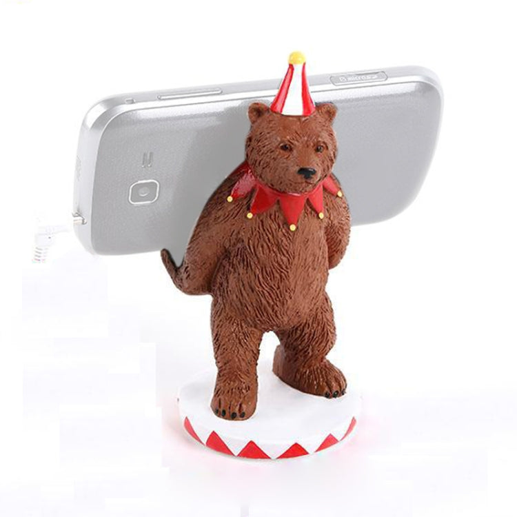 Creative Bear-Shaped Mobile Phone Holder Bracket (Brown)