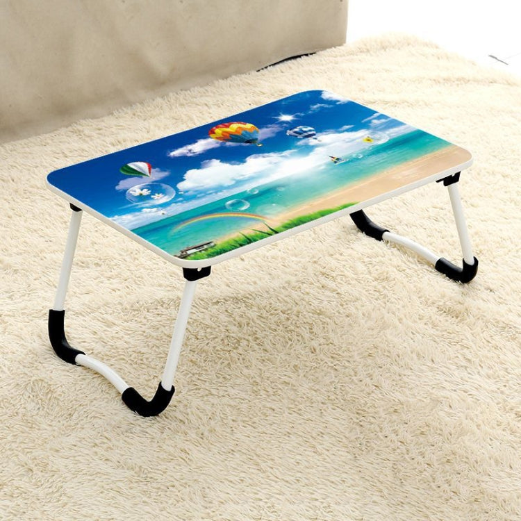 Adjustable W-shaped Folding Laptop Desk With Non-slip Legs