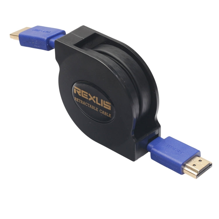 Retractable Flat HDMI Cable with Gold-Plated Connectors - 1.8m