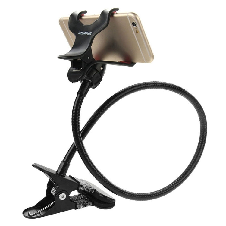 Long Arm Flexible Lazy Bracket Holder with Clamping Base (Black)