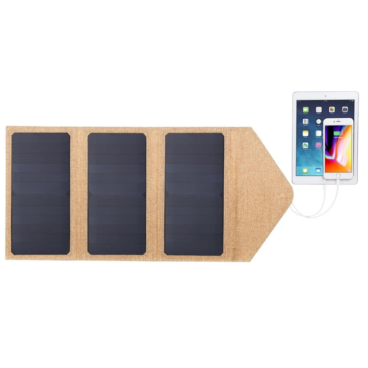 HAWEEL 21W Foldable Solar Panel Charger with Dual USB Ports - Green and Efficient