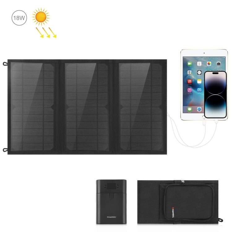 Solar Panel Charger Bag with Dual USB Ports and Fast Charging Support