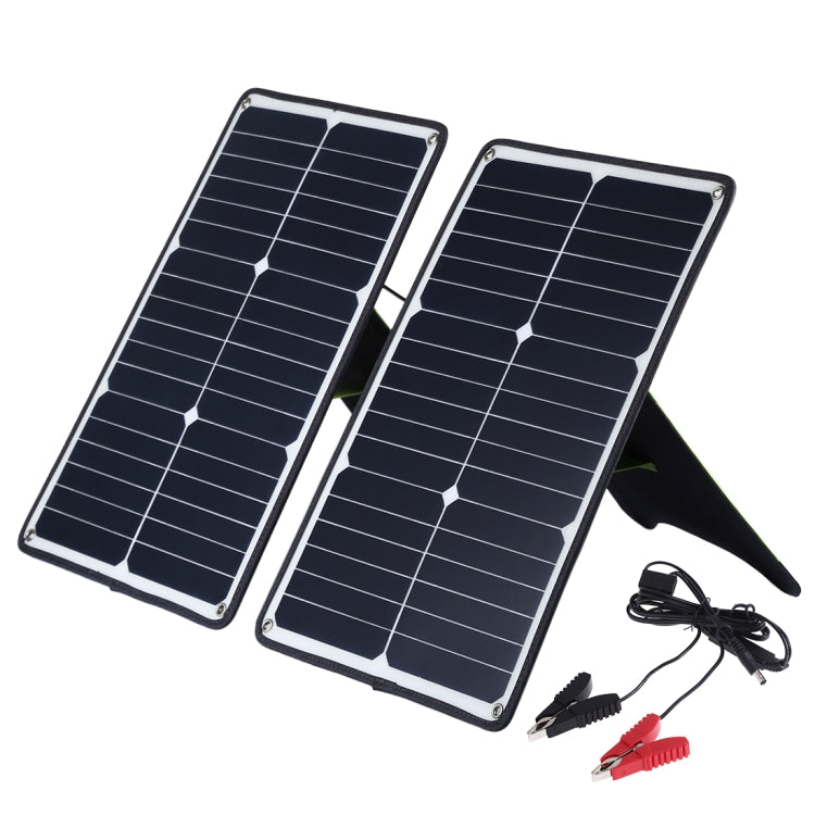 HAWEEL 20W Monocrystalline Silicon Solar Power Panel Charger with Fast Charging & Wide Device Compatibility (Black)