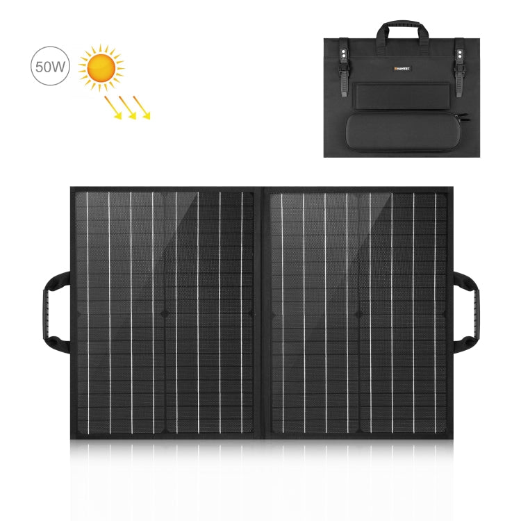 HAWEEL 50W Portable Solar Panel Charger - Black