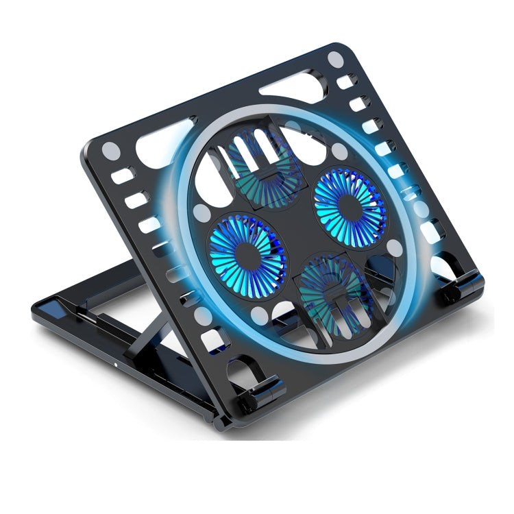 HAWEEL RGB Laptop Cooling Stand with Adjustable Height and Dual Fans