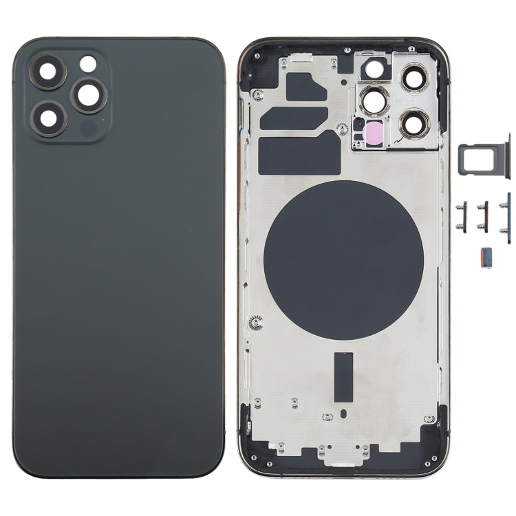 Sleek Black Back Housing Cover Replacement Kit for iPhone 12 Pro