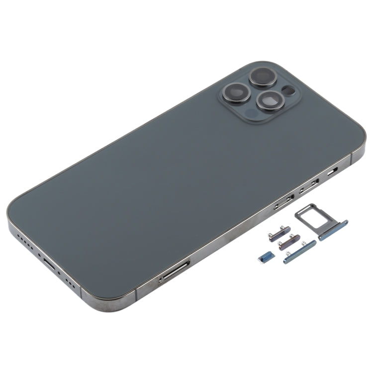 Sleek Black Back Housing Cover Replacement Kit for iPhone 12 Pro