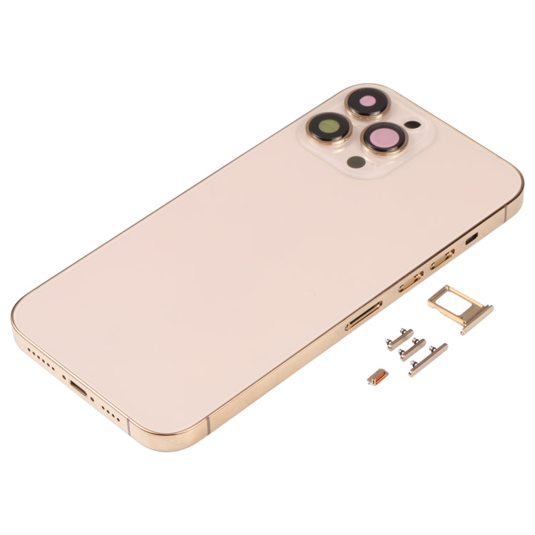 Gold Back Housing Cover with Complete Replacement Kit for iPhone 13 Pro Max