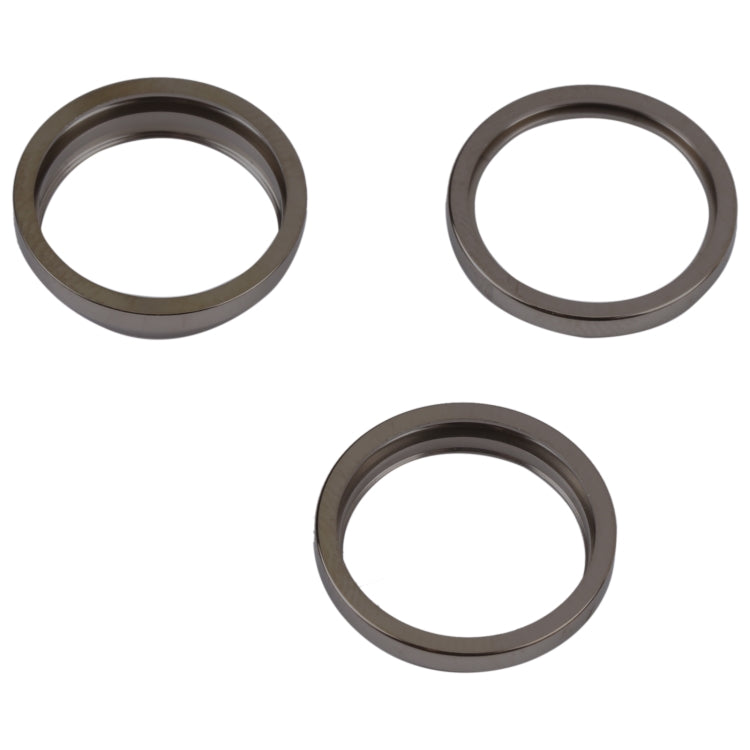 3-Piece Black Metal Rear Camera Lens Protector for iPhone 14 Pro Max