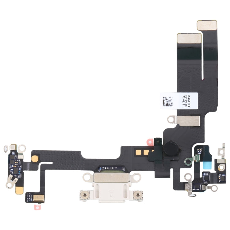 White Charging Port Flex Cable for iPhone 14