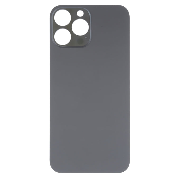 Sleek Black Glass Back Battery Cover for iPhone 14 Pro Max