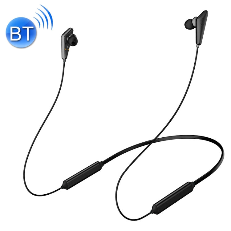 Q60 Magnetic Suction Universal Bluetooth Earphones - Black