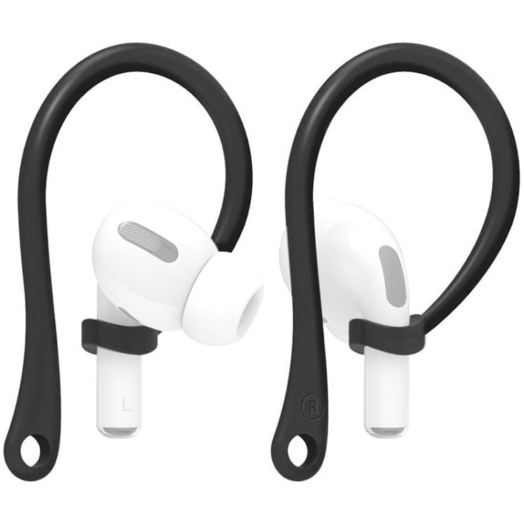 Anti-lost Silicone Earphone Ear-hook for AirPods 1 / 2 / Pro (Black)