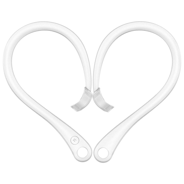 Anti-lost Silicone Earphone Ear-hook for AirPods 1/2/Pro (Clear White)