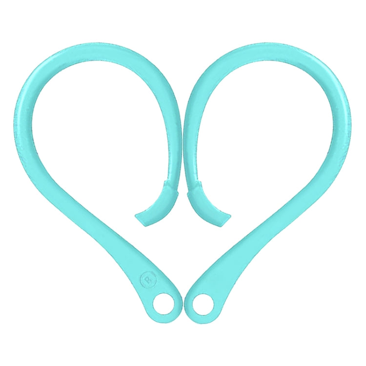 Secure Mint Green Silicone Ear Hooks for AirPods 1 / 2 / Pro