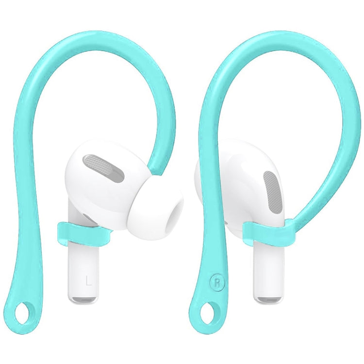 Secure Mint Green Silicone Ear Hooks for AirPods 1 / 2 / Pro