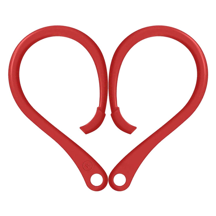 Anti-lost Silicone Ear Hooks for AirPods 1 / 2 / Pro (Red)